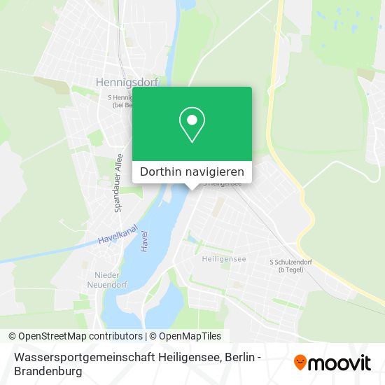 Wassersportgemeinschaft Heiligensee Karte