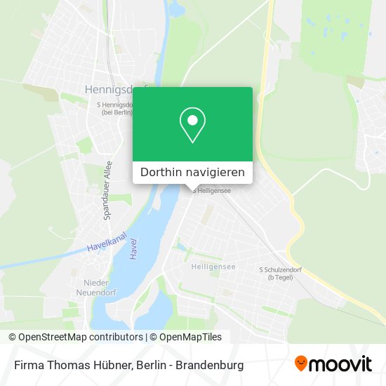 Firma Thomas Hübner Karte