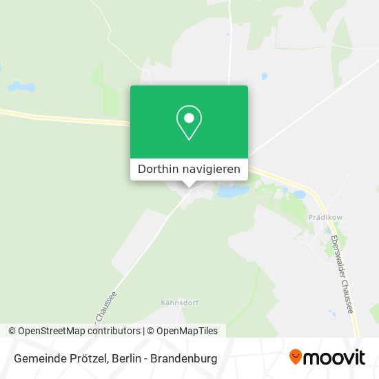 Gemeinde Prötzel Karte
