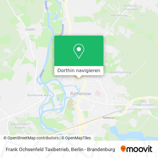 Frank Ochsenfeld Taxibetrieb Karte