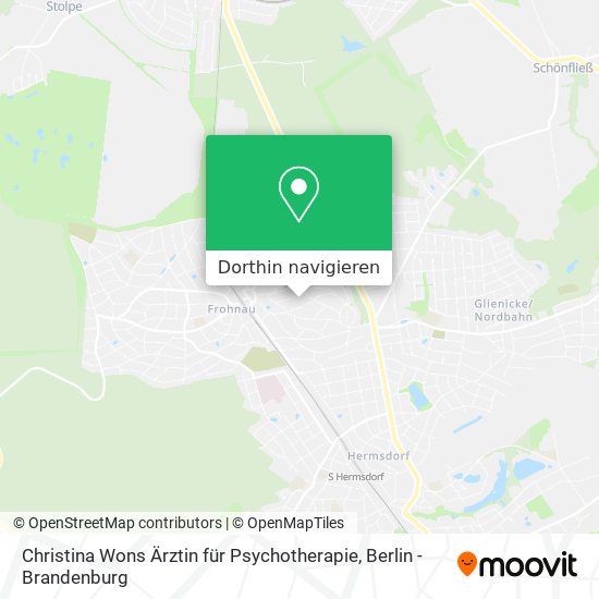 Christina Wons Ärztin für Psychotherapie Karte