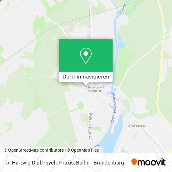 b. Härtwig Dipl.Psych. Praxis Karte