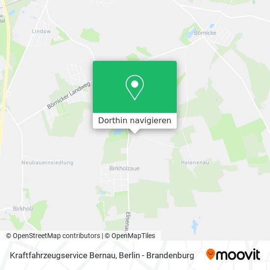 Kraftfahrzeugservice Bernau Karte