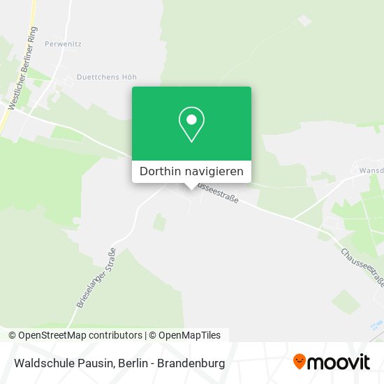 Waldschule Pausin Karte