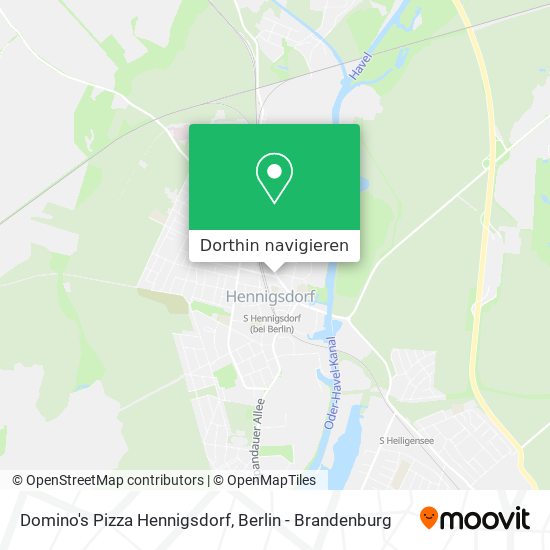 Domino's Pizza Hennigsdorf Karte