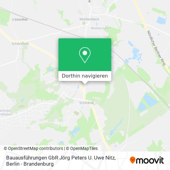 Bauausführungen GbR Jörg Peters U. Uwe Nitz Karte