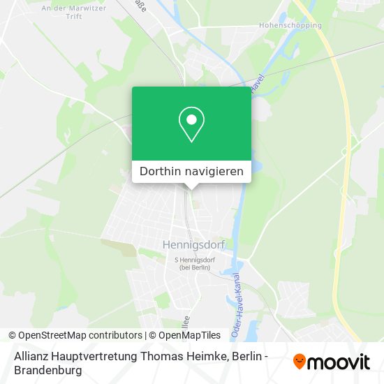 Allianz Hauptvertretung Thomas Heimke Karte