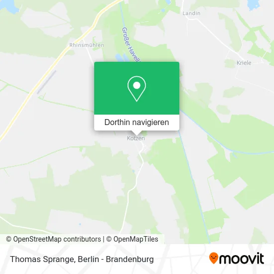 Thomas Sprange Karte