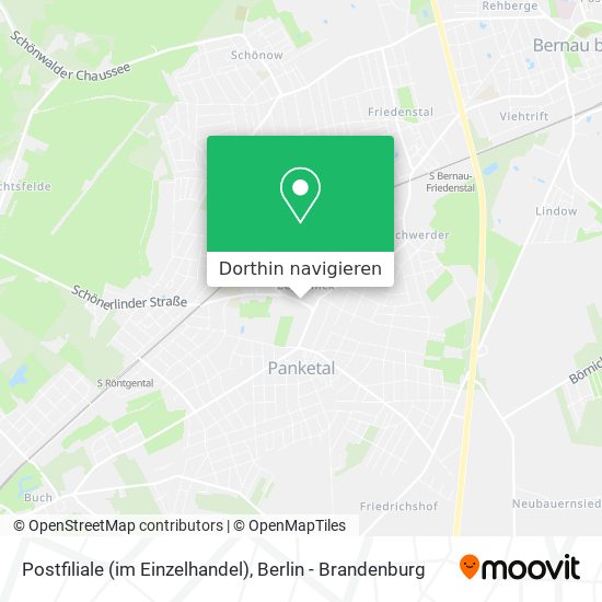 Postfiliale (im Einzelhandel) Karte
