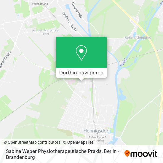 Sabine Weber Physiotherapeutische Praxis Karte