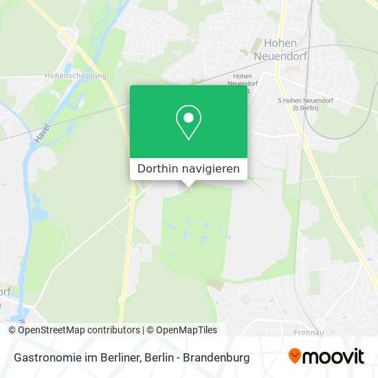 Gastronomie im Berliner Karte