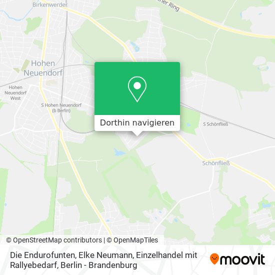 Die Endurofunten, Elke Neumann, Einzelhandel mit Rallyebedarf Karte