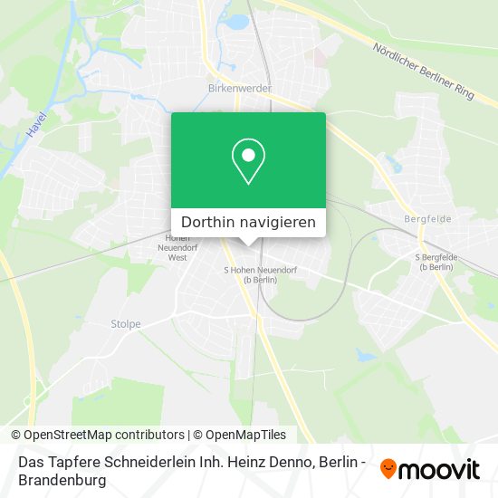 Das Tapfere Schneiderlein Inh. Heinz Denno Karte
