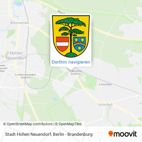 Stadt Hohen Neuendorf Karte