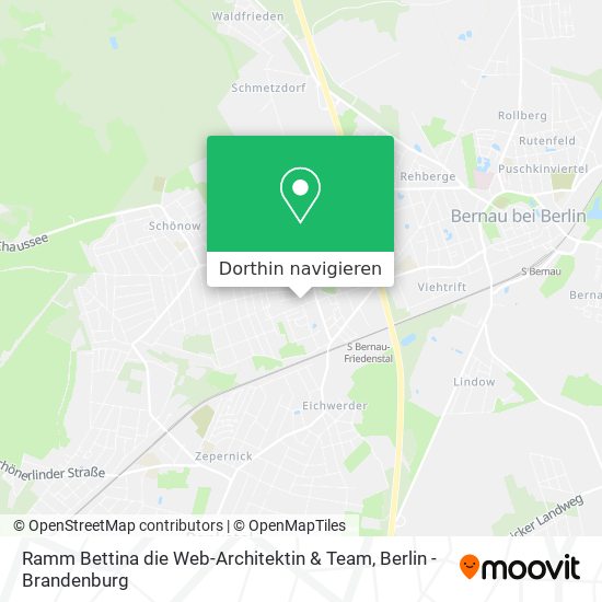 Ramm Bettina die Web-Architektin & Team Karte