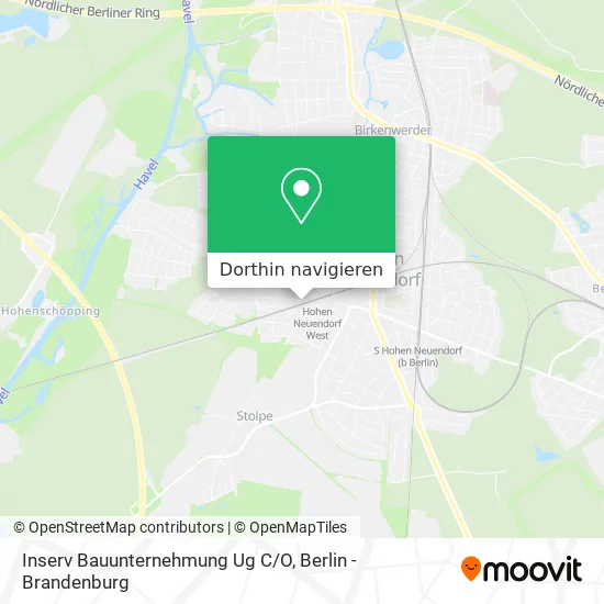 Inserv Bauunternehmung Ug C/O Karte