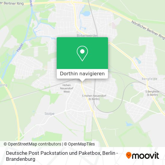 Deutsche Post Packstation und Paketbox Karte
