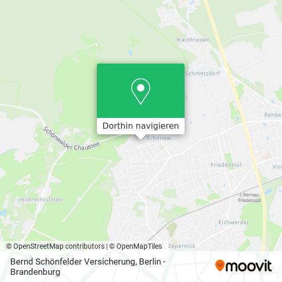 Bernd Schönfelder Versicherung Karte