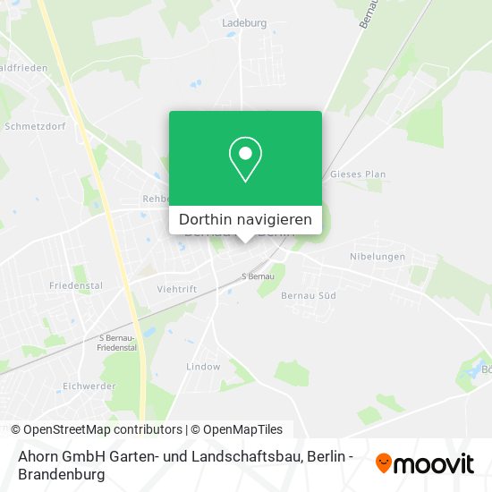 Ahorn GmbH Garten- und Landschaftsbau Karte