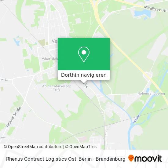 Rhenus Contract Logistics Ost Karte