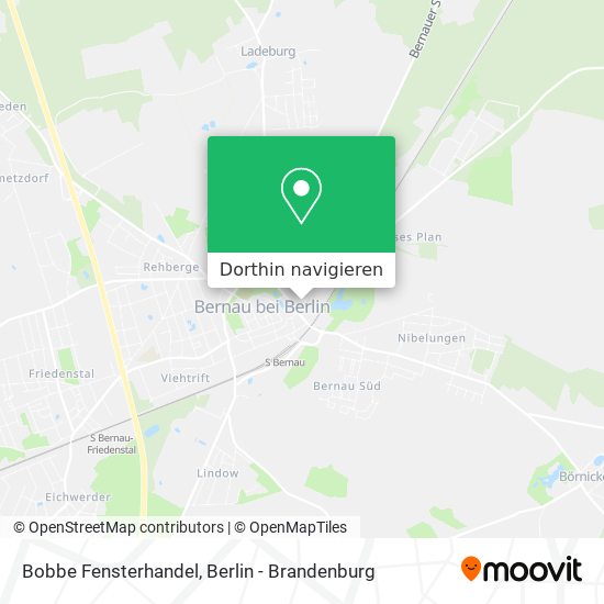 Bobbe Fensterhandel Karte