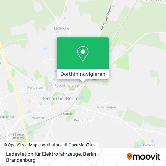 Ladestation für Elektrofahrzeuge Karte