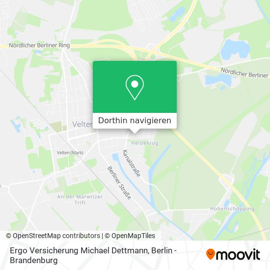 Ergo Versicherung Michael Dettmann Karte
