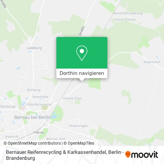 Bernauer Reifenrecycling & Karkassenhandel Karte
