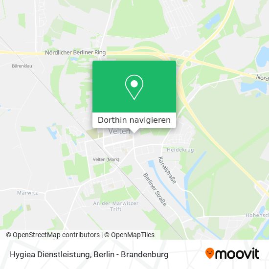 Hygiea Dienstleistung Karte