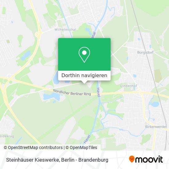 Steinhäuser Kieswerke Karte
