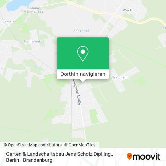 Garten & Landschaftsbau Jens Scholz Dipl.Ing. Karte