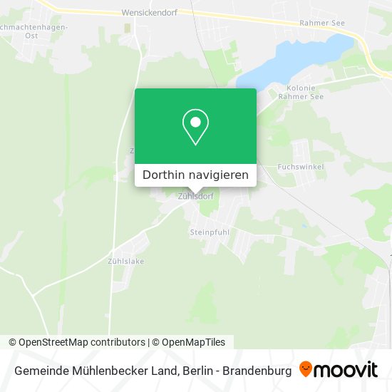 Gemeinde Mühlenbecker Land Karte