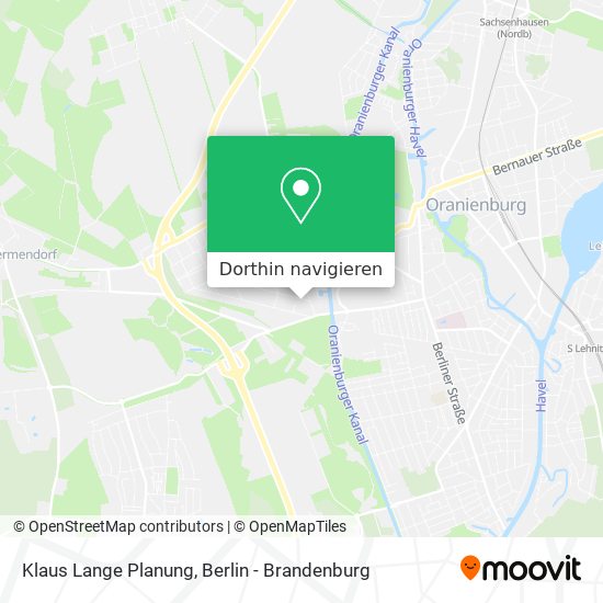 Klaus Lange Planung Karte