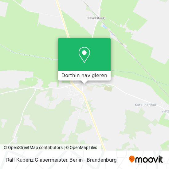Ralf Kubenz Glasermeister Karte