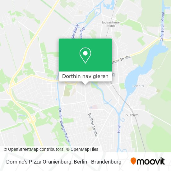 Domino's Pizza Oranienburg Karte