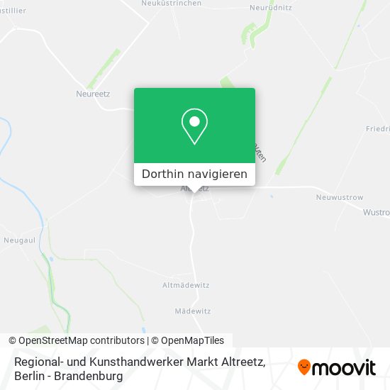 Regional- und Kunsthandwerker Markt Altreetz Karte
