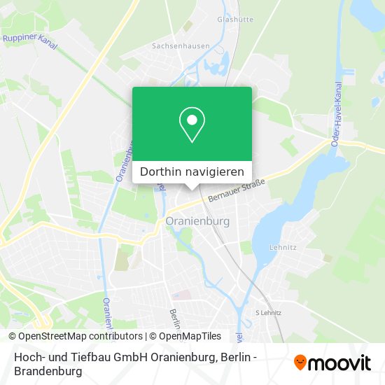 Hoch- und Tiefbau GmbH Oranienburg Karte