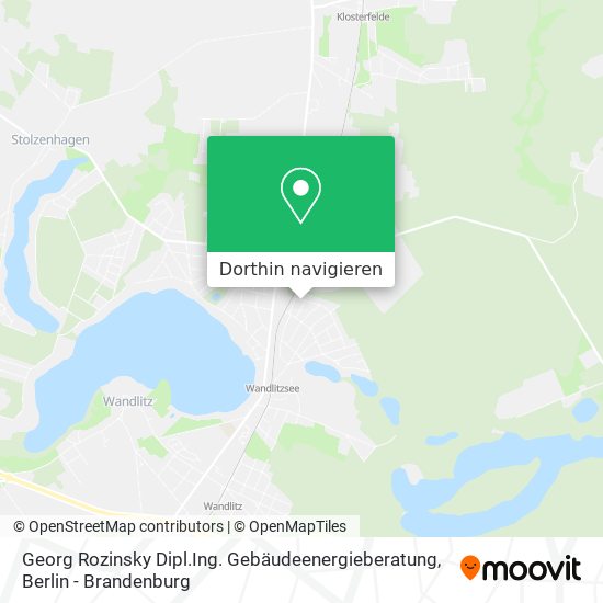Georg Rozinsky Dipl.Ing. Gebäudeenergieberatung Karte