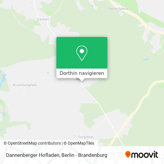 Dannenberger Hofladen Karte