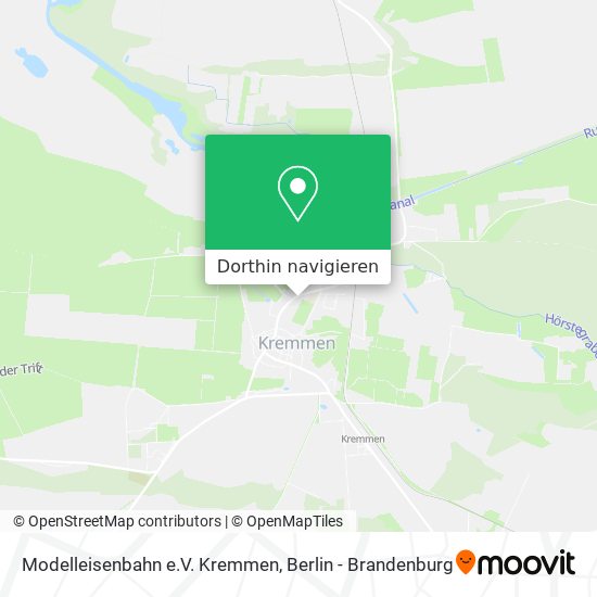 Modelleisenbahn e.V. Kremmen Karte
