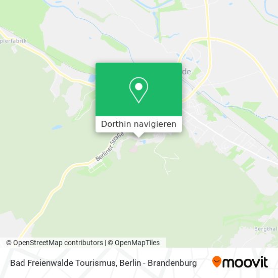 Bad Freienwalde Tourismus Karte