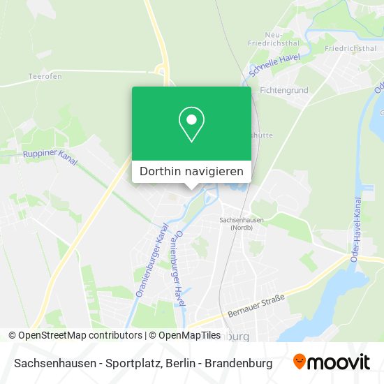 Sachsenhausen - Sportplatz Karte