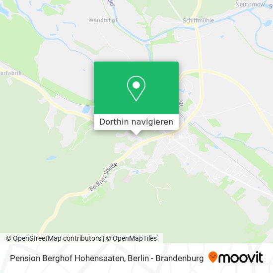 Pension Berghof Hohensaaten Karte