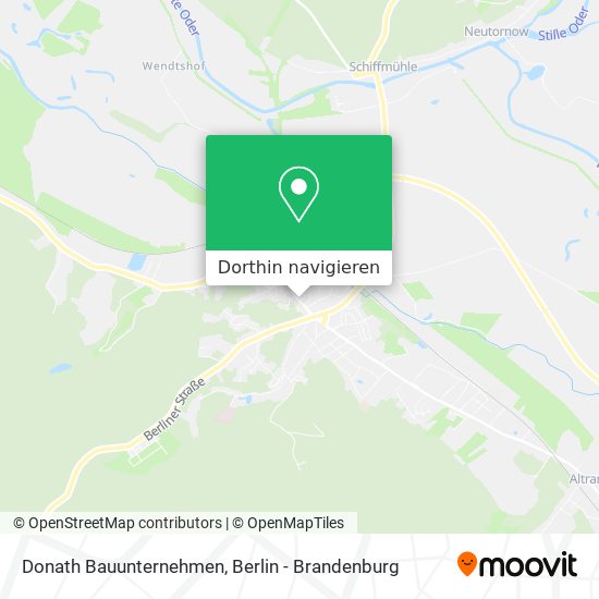 Donath Bauunternehmen Karte