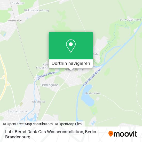 Lutz-Bernd Denk Gas Wasserinstallation Karte