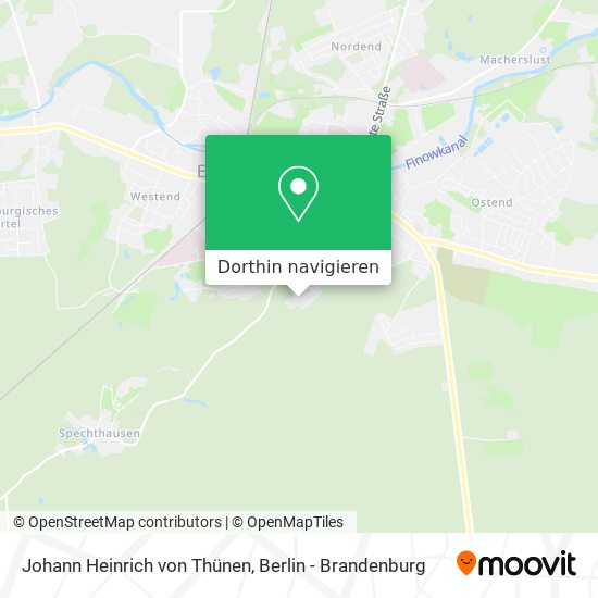 Johann Heinrich von Thünen Karte