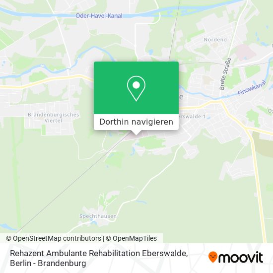 Rehazent Ambulante Rehabilitation Eberswalde Karte