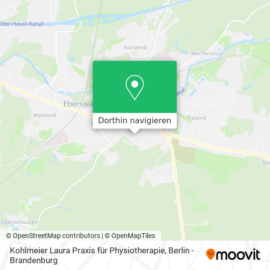 Kohlmeier Laura Praxis für Physiotherapie Karte