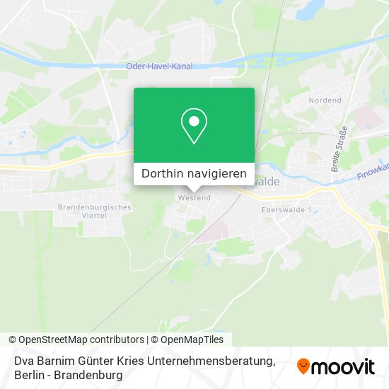 Dva Barnim Günter Kries Unternehmensberatung Karte