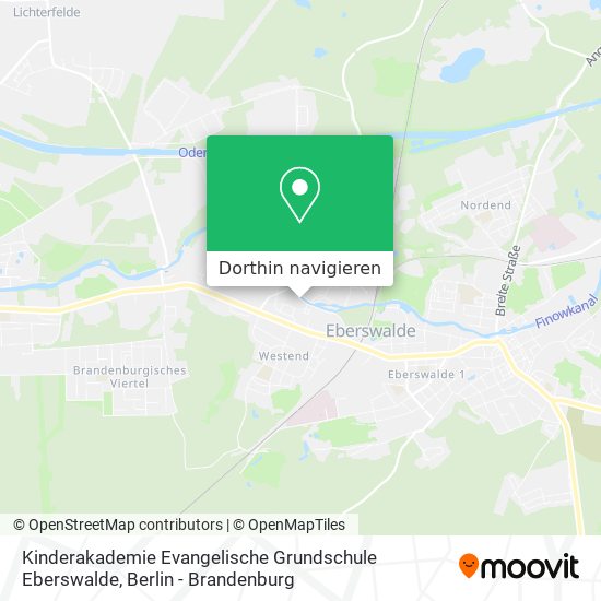 Kinderakademie Evangelische Grundschule Eberswalde Karte